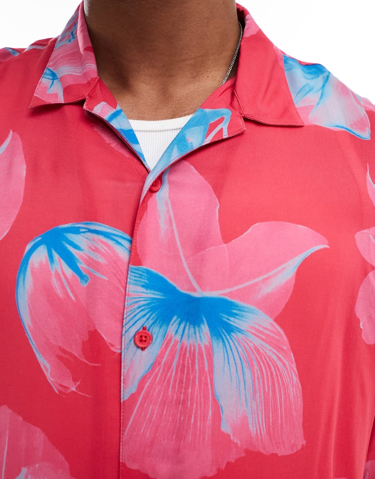 Armani Exchange short sleeve flower print boxy fit shirt in pink - ASOS Sample Sale EU Store
