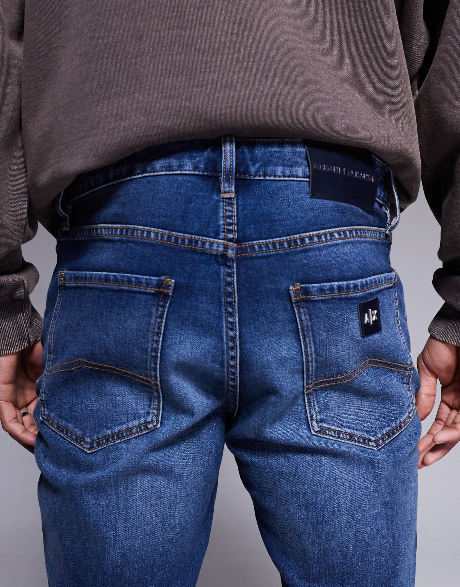 Armani Exchange skinny jeans in mid wash blue - ASOS Sample Sale EU Store