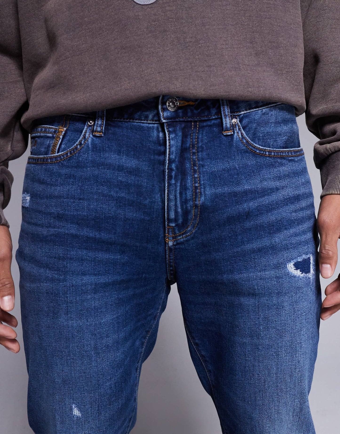 Armani Exchange skinny jeans in mid wash blue - ASOS Sample Sale EU Store