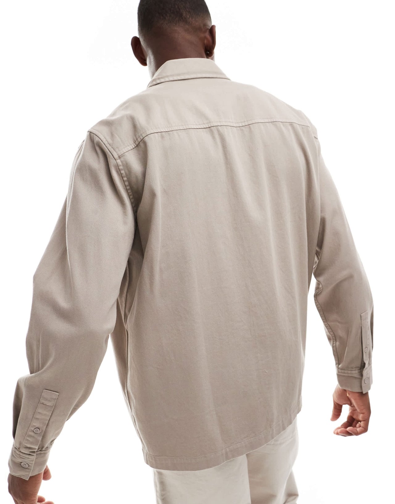 Armani Exchange twill overshirt in beige - ASOS Sample Sale EU Store