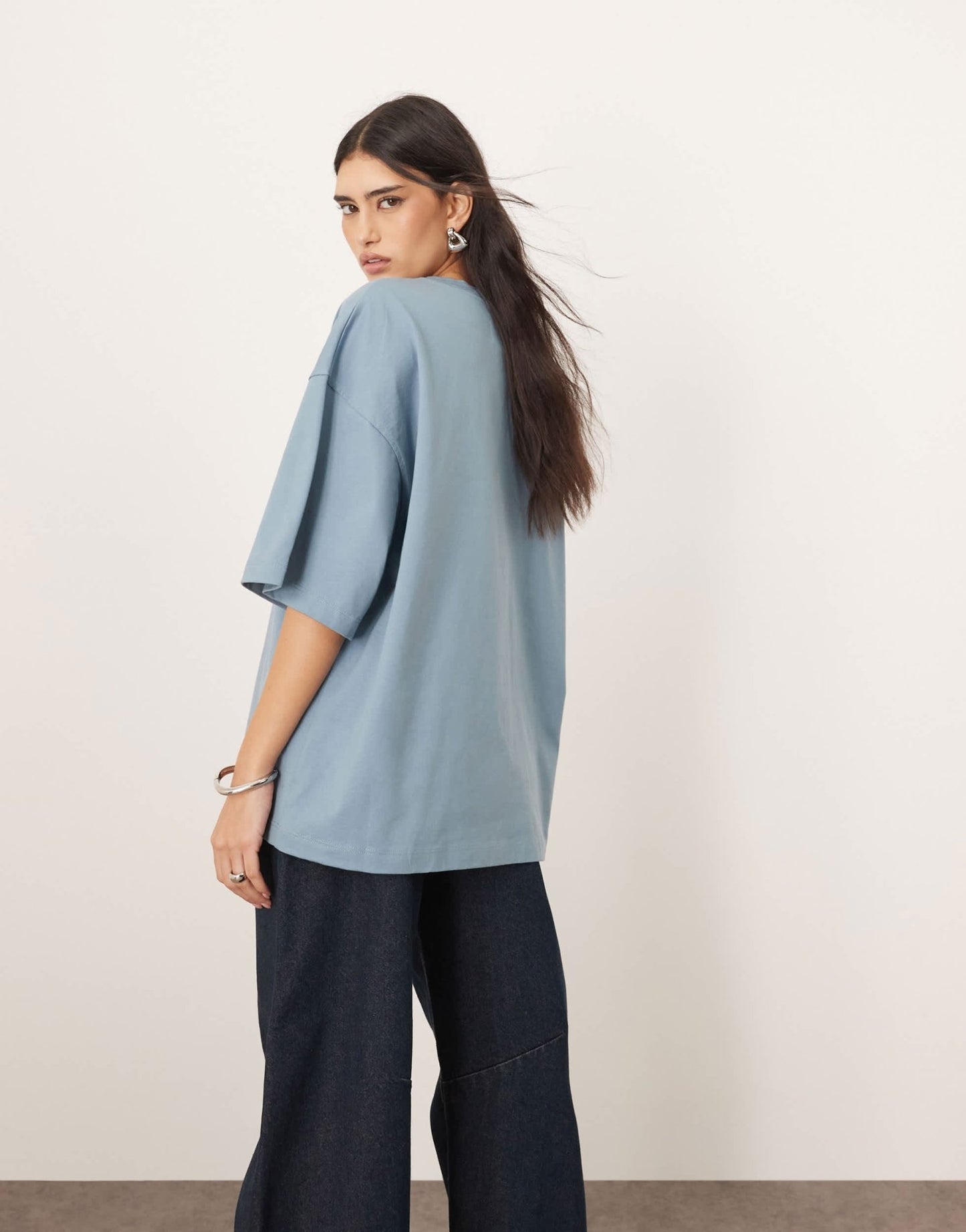 ARRANGE oversized premium heavy weight t-shirt in washed blue - ASOS Sample Sale EU Store