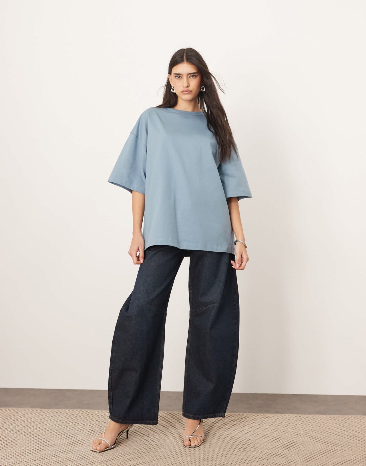 ARRANGE oversized premium heavy weight t-shirt in washed blue - ASOS Sample Sale EU Store