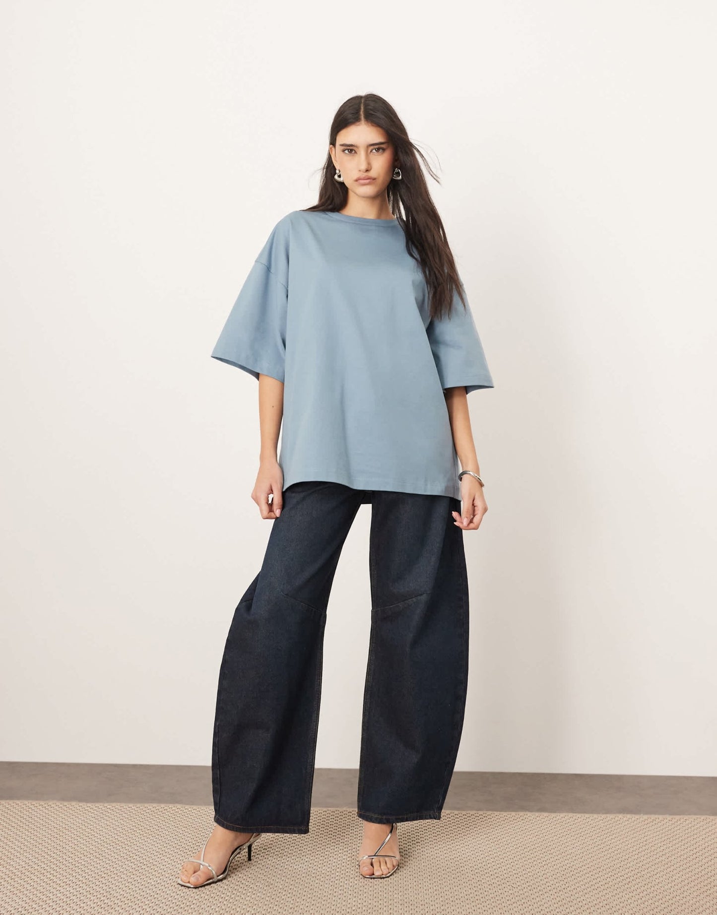ARRANGE oversized premium heavy weight t-shirt in washed blue - ASOS Sample Sale EU Store