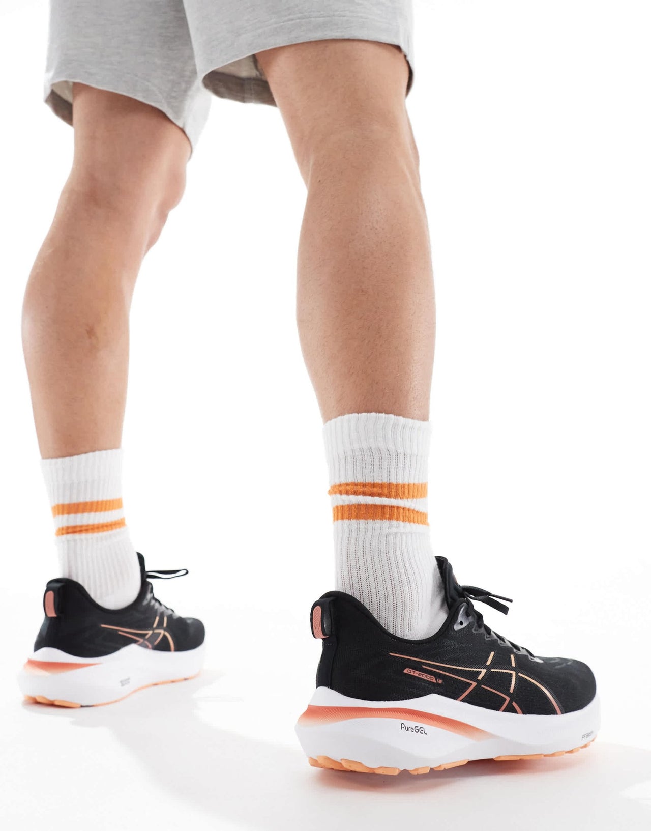 Asics Gt - 2000 13 stability running trainers in black and orange - ASOS Sample Sale EU Store