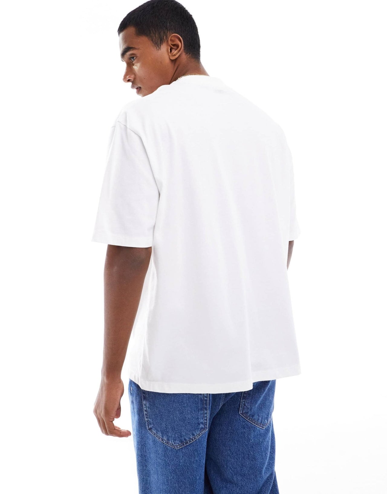 ASOS DESIGN 2 pack oversized high neck t-shirt in green and white - ASOS Sample Sale EU Store