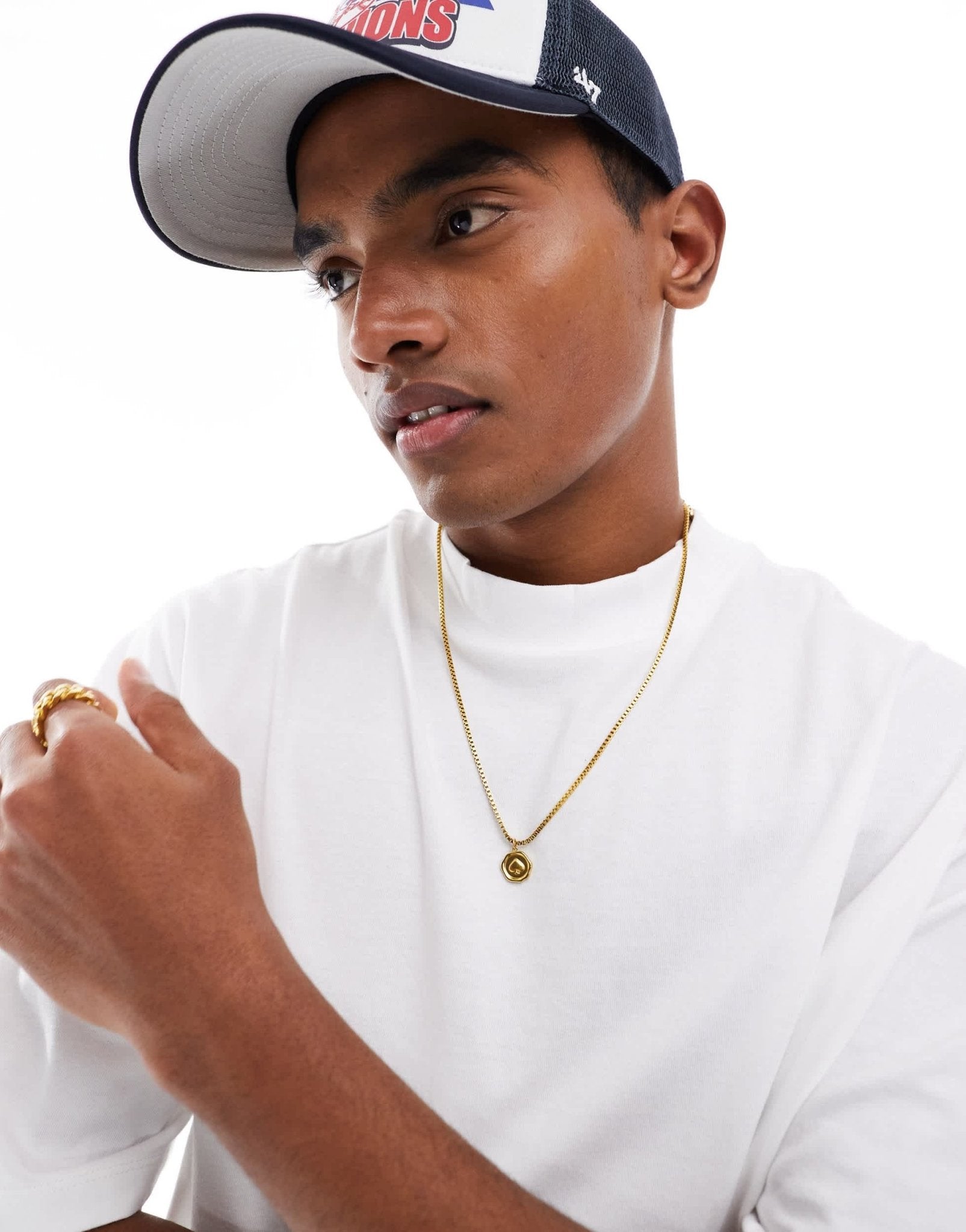 ASOS DESIGN 2 pack oversized high neck t-shirt in green and white - ASOS Sample Sale EU Store