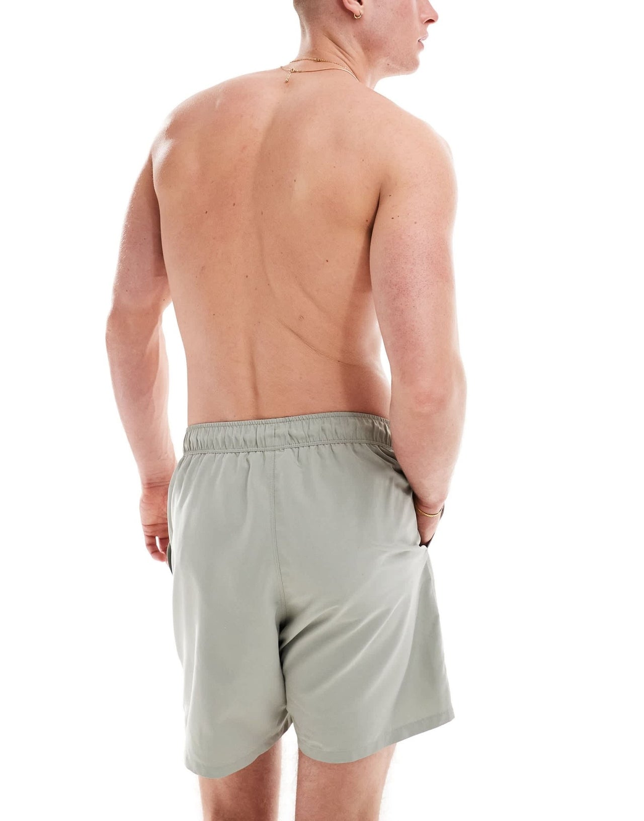 ASOS DESIGN 2 pack swim shorts in mid length in sage green/brown - ASOS Sample Sale EU Store