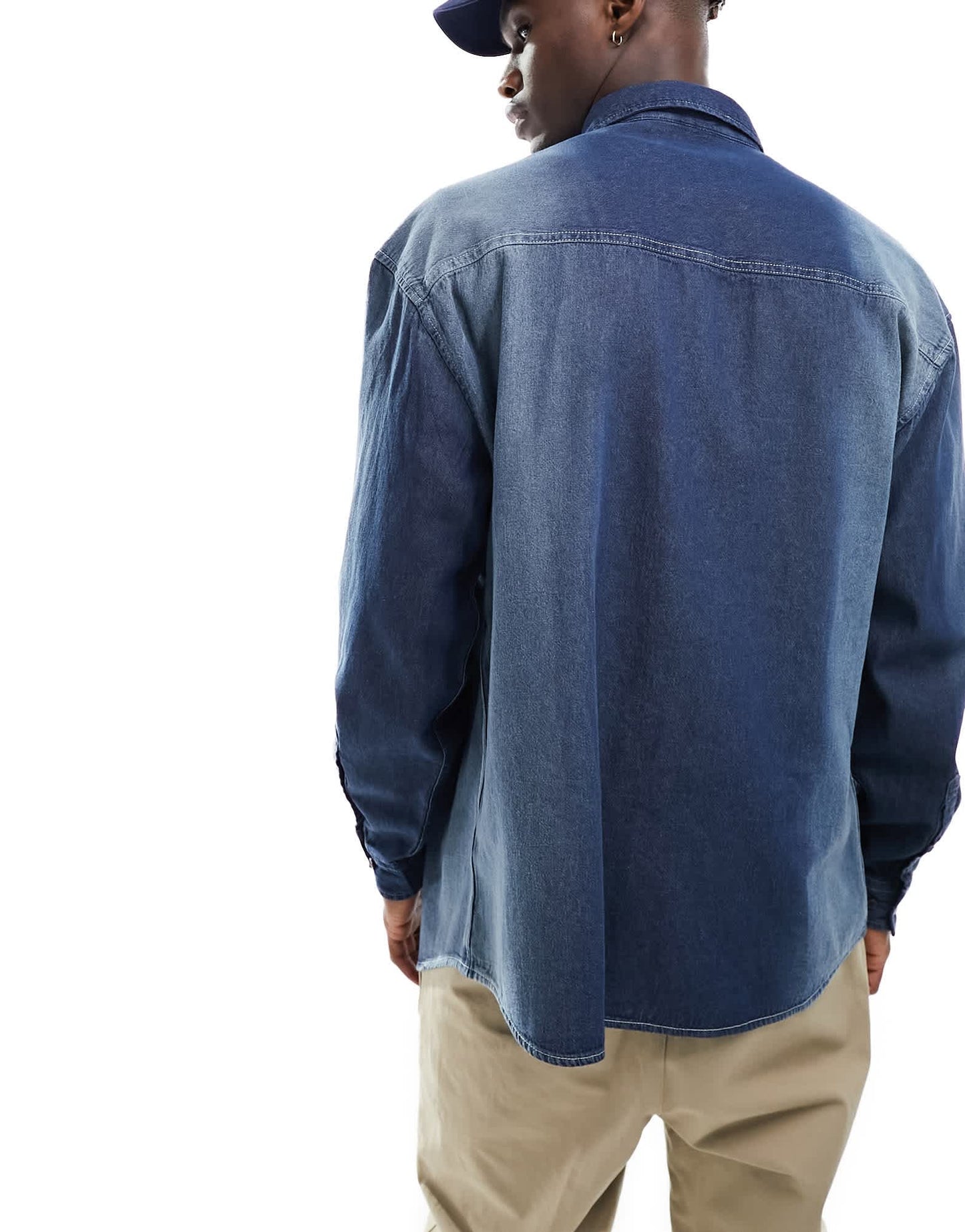 ASOS DESIGN 90s oversized denim shirt in blue wash - ASOS Sample Sale EU Store
