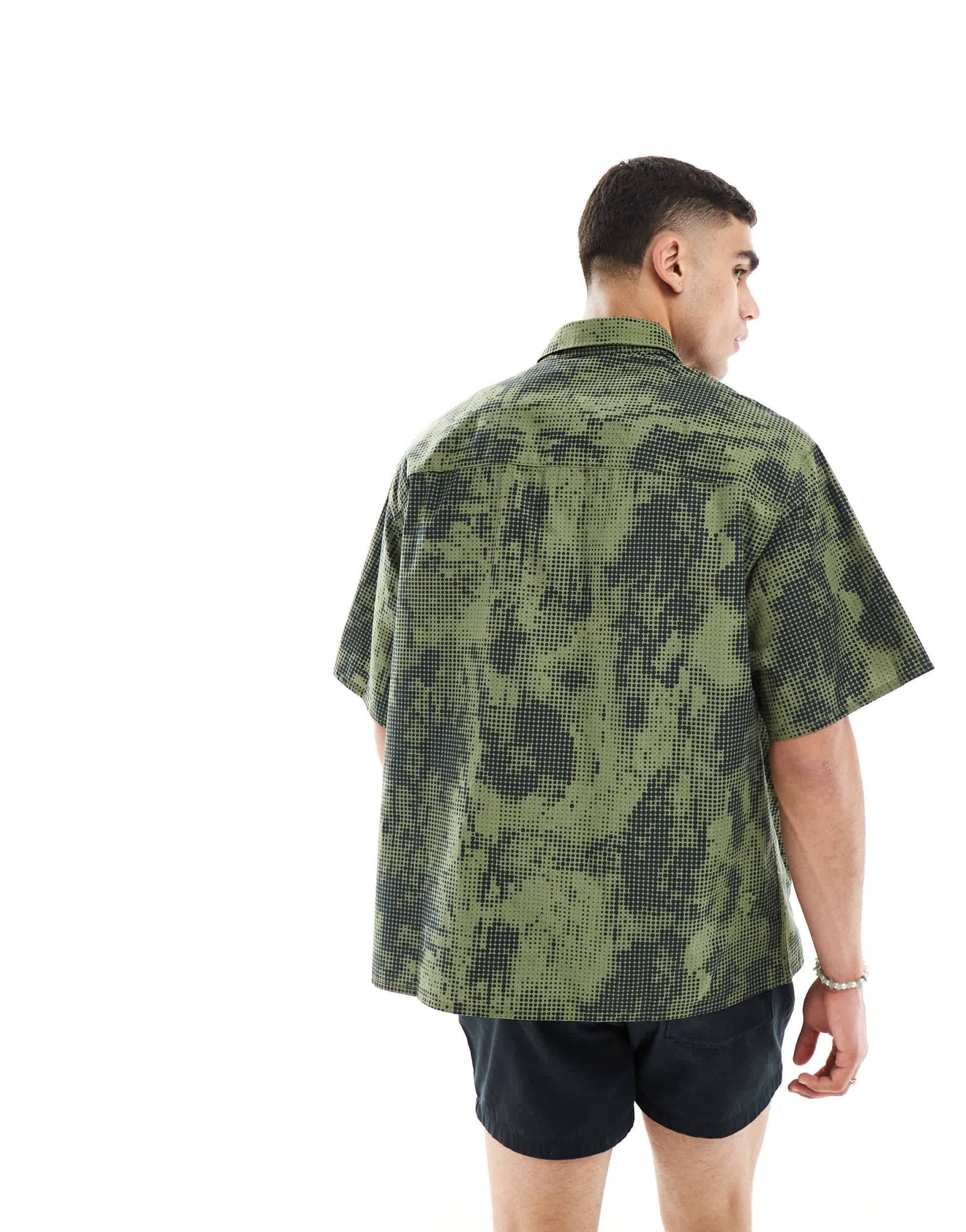 ASOS DESIGN 90s oversized shirt in pixel camo print with utility pockets - ASOS Sample Sale EU Store