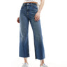Jeans rectos tobilleros ASOS DESIGN en azul medio oscuro - MBLUE