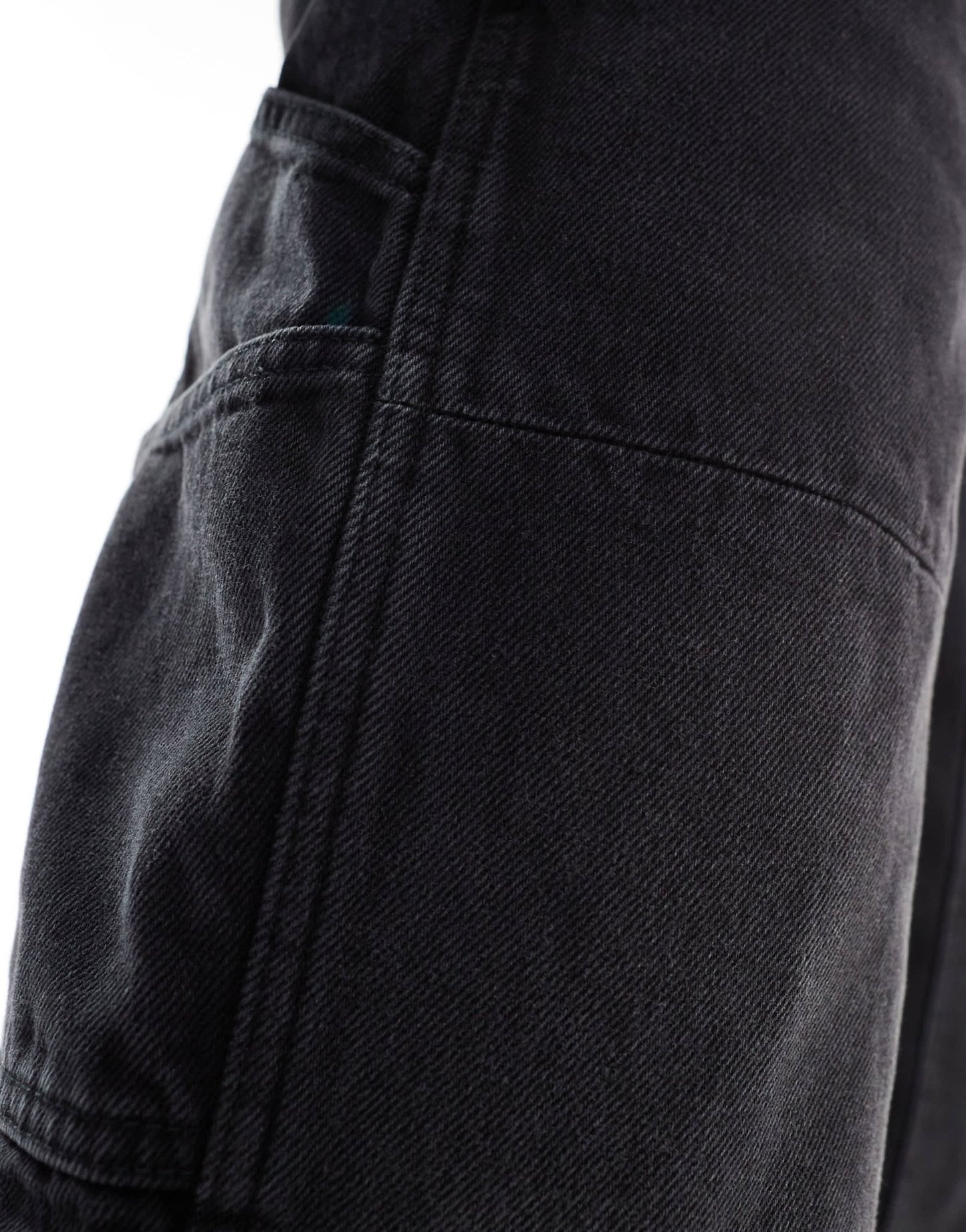 ASOS DESIGN baggy carpenter jeans in washed black - ASOS Sample Sale EU Store