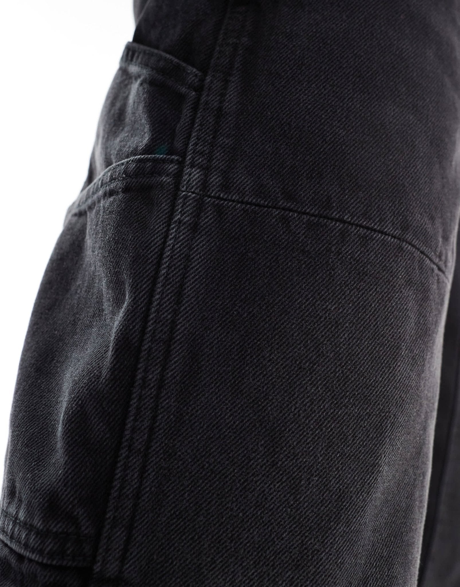 ASOS DESIGN baggy carpenter jeans in washed black - ASOS Sample Sale EU Store