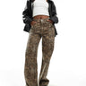 Jean baggy ASOS DESIGN imprimé léopard