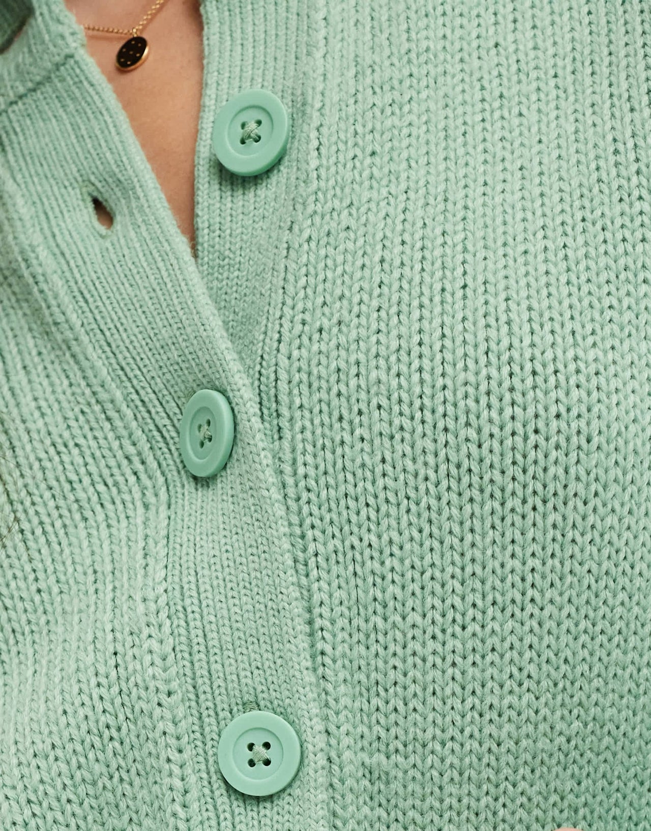 ASOS DESIGN banana sleeve boxy cardigan in sage - ASOS Sample Sale EU Store