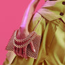 Borsa clutch mini a sfera con perline ASOS DESIGN in oro