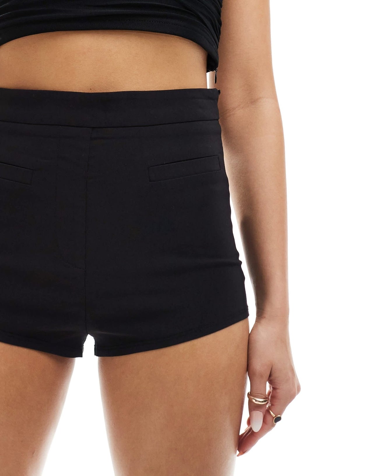 ASOS DESIGN bengaline micro short in black - ASOS Sample Sale EU Store