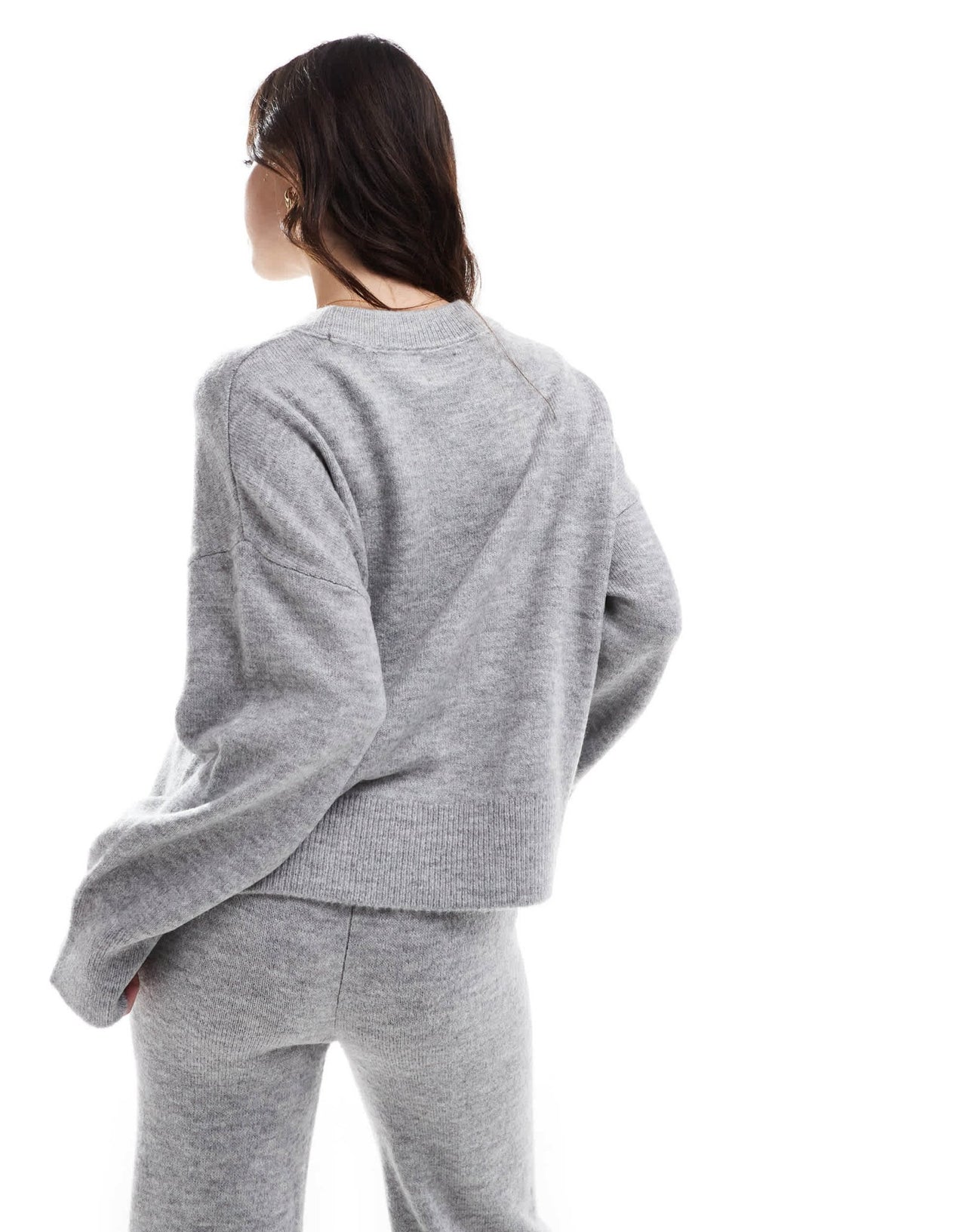 ASOS DESIGN boxy crew neck jumper co - ord in grey - ASOS Sample Sale EU Store