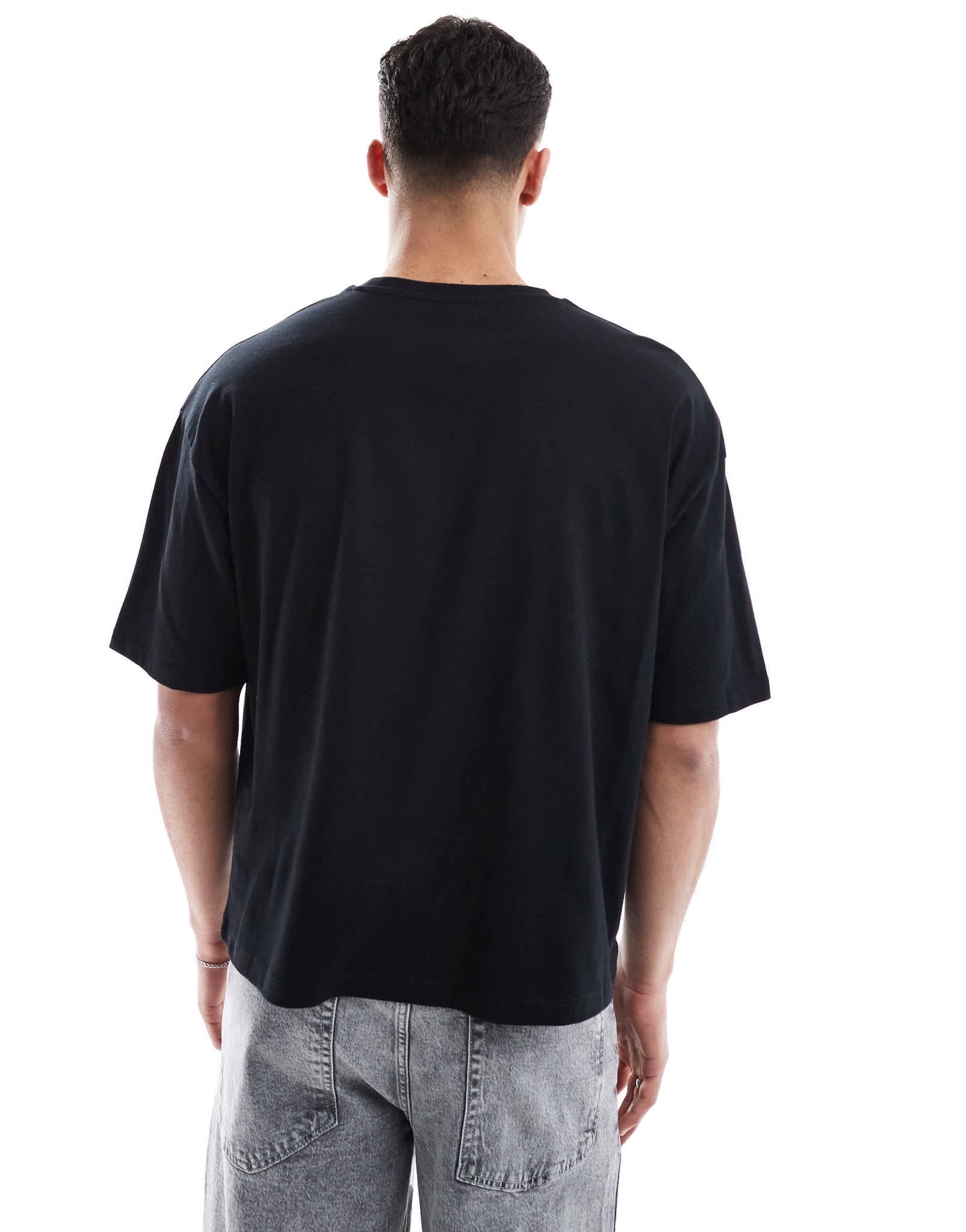 ASOS DESIGN boxy oversized t-shirt with scenic graphic in black - ASOS Sample Sale EU Store