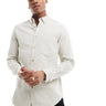 Chemise oxford brossée ASOS DESIGN en pierre
