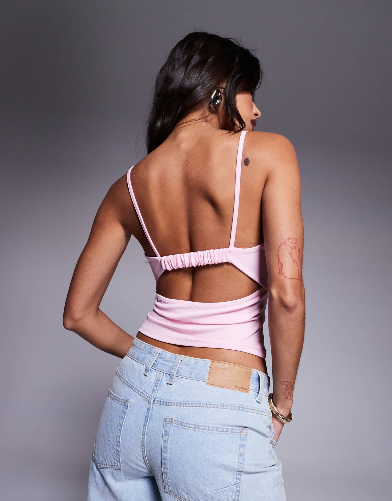 ASOS DESIGN bust cup cami top in light pink - ASOS Sample Sale EU Store