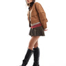 ASOS DESIGN Callie smart flat riding knee boots in black