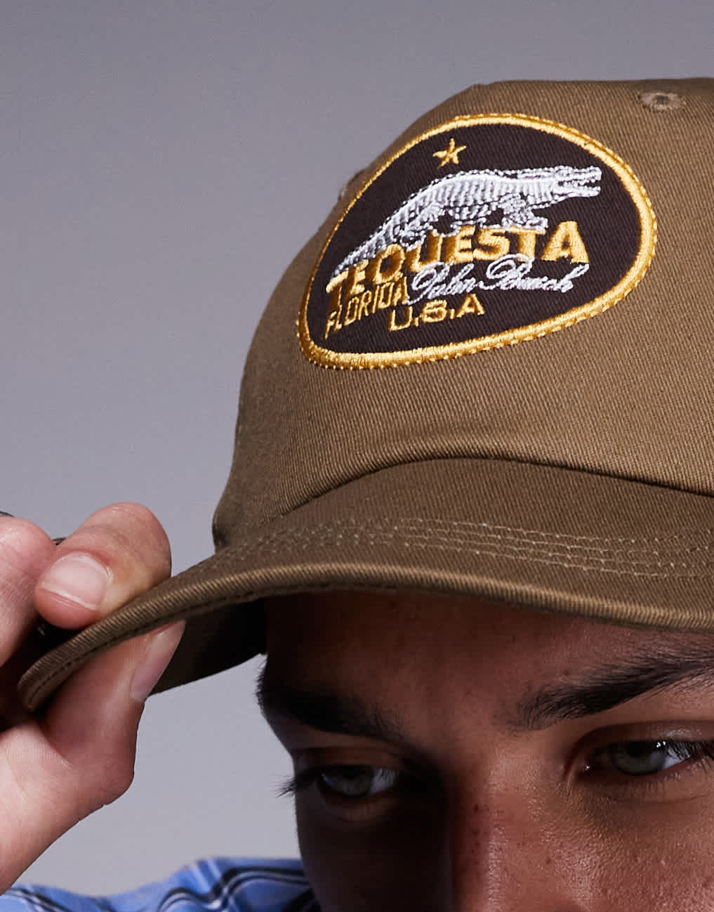 ASOS DESIGN cap with scorpion embroidery in mink - ASOS Sample Sale EU Store