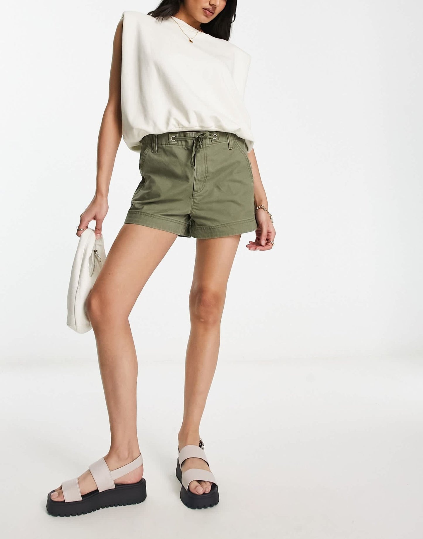 ASOS DESIGN cargo shorts in khaki - ASOS Sample Sale EU Store