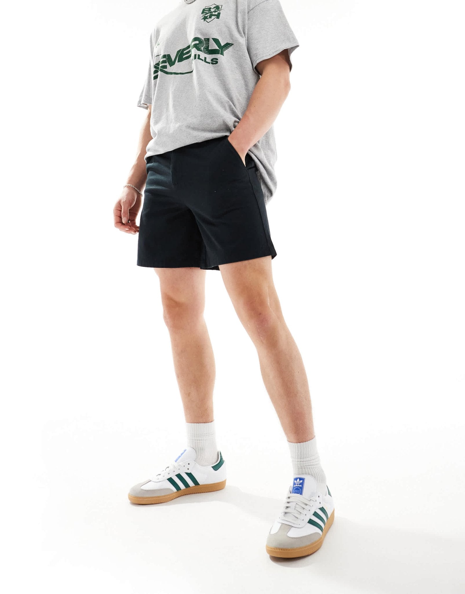 ASOS DESIGN chino short in black - ASOS Sample Sale EU Store