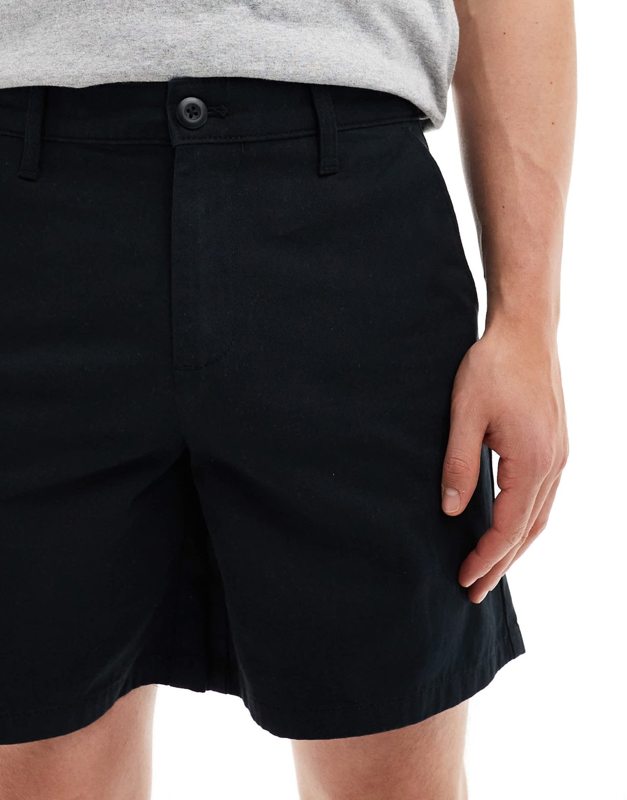 ASOS DESIGN chino short in black - ASOS Sample Sale EU Store