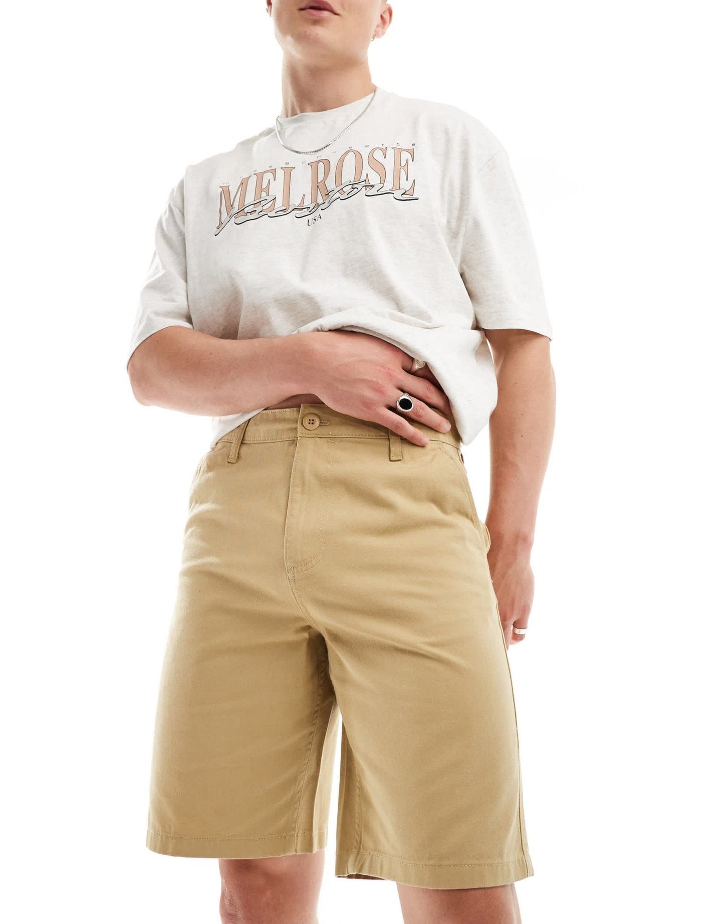 ASOS DESIGN chino short in tan - ASOS Sample Sale EU Store