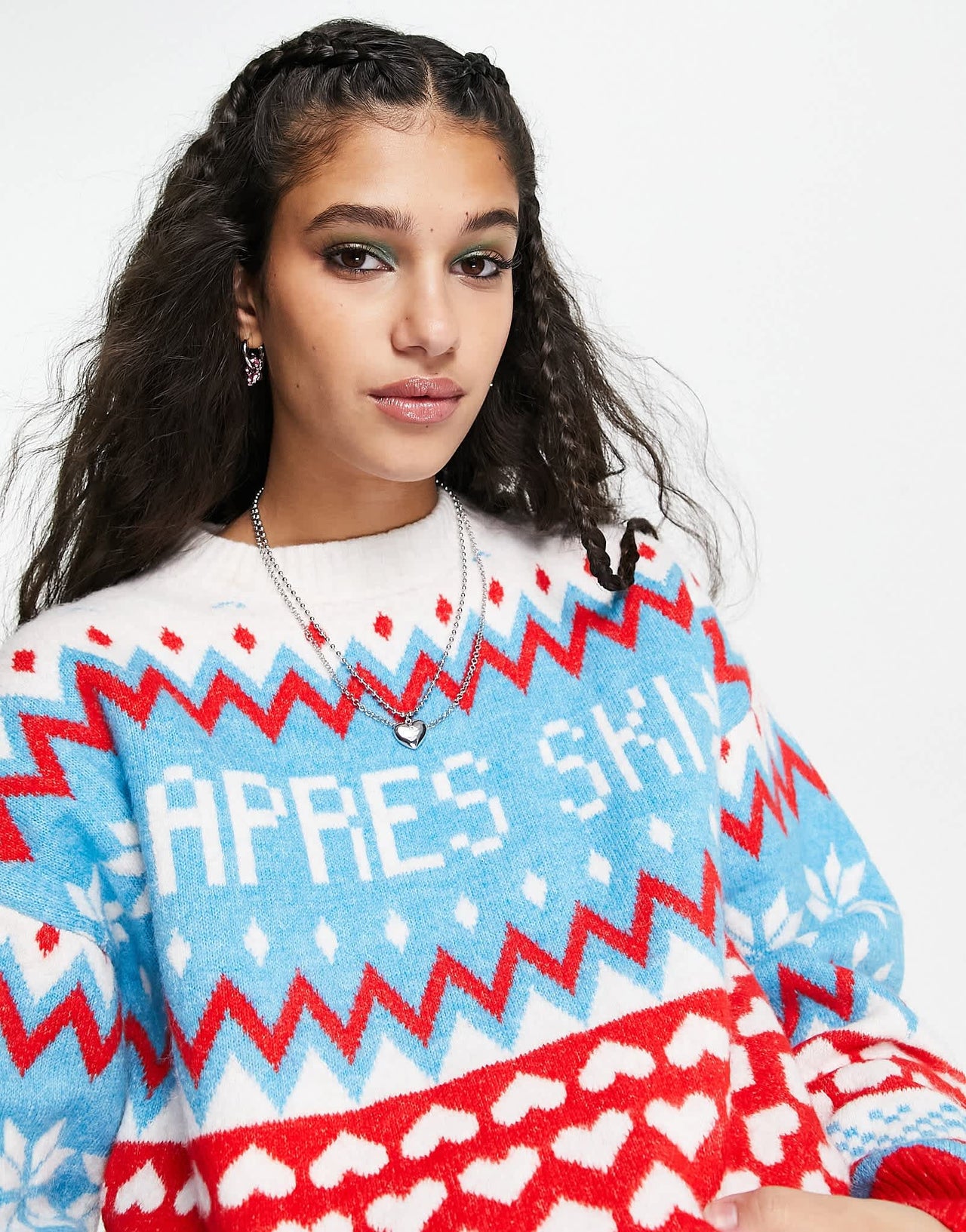 ASOS DESIGN Christmas oversized jumper with apres ski pattern - ASOS Sample Sale EU Store