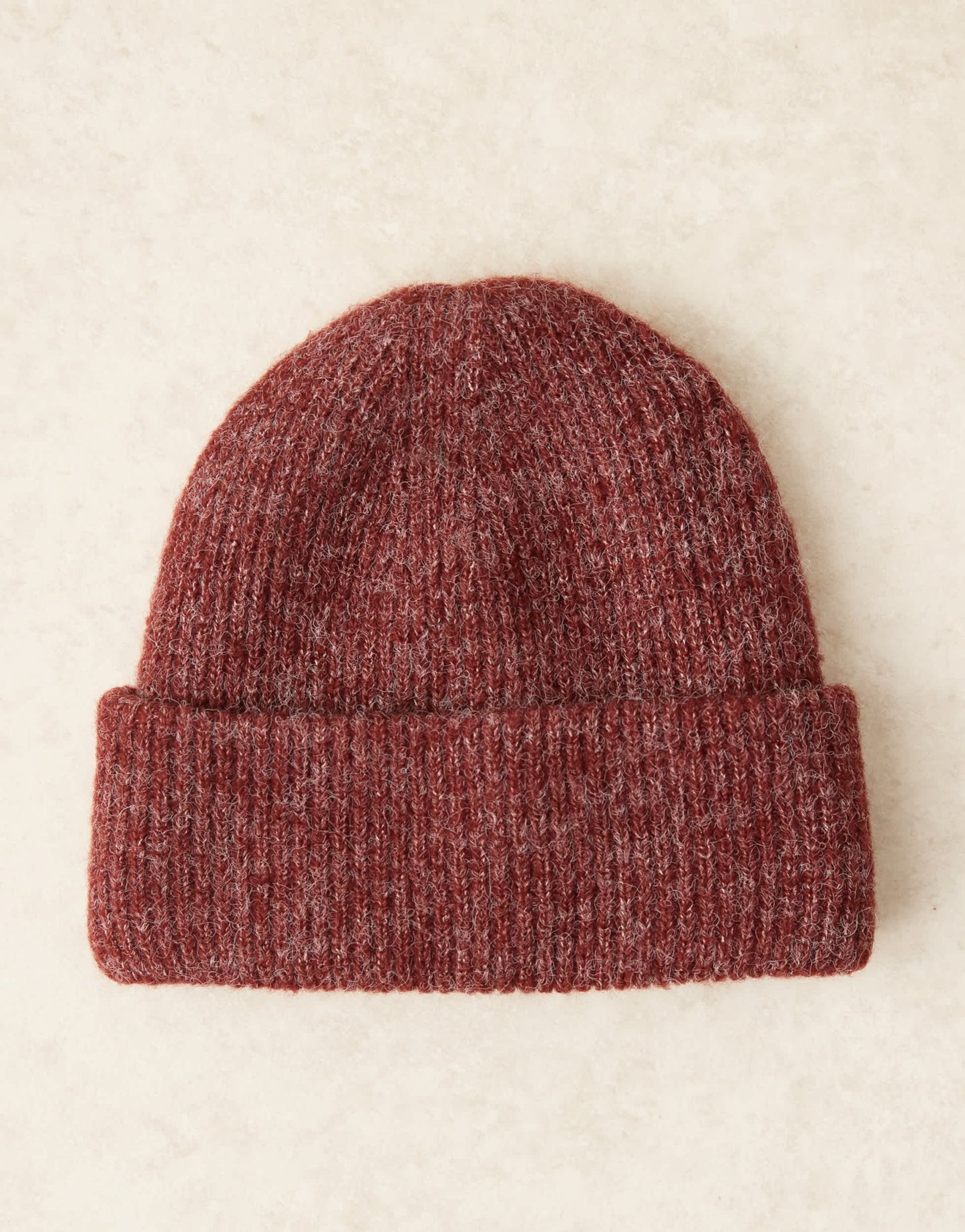 ASOS DESIGN chunky double roll beanie in burgundy - ASOS Sample Sale EU Store