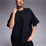 ASOS DESIGN co-ord interlock raglan t-shirt in black