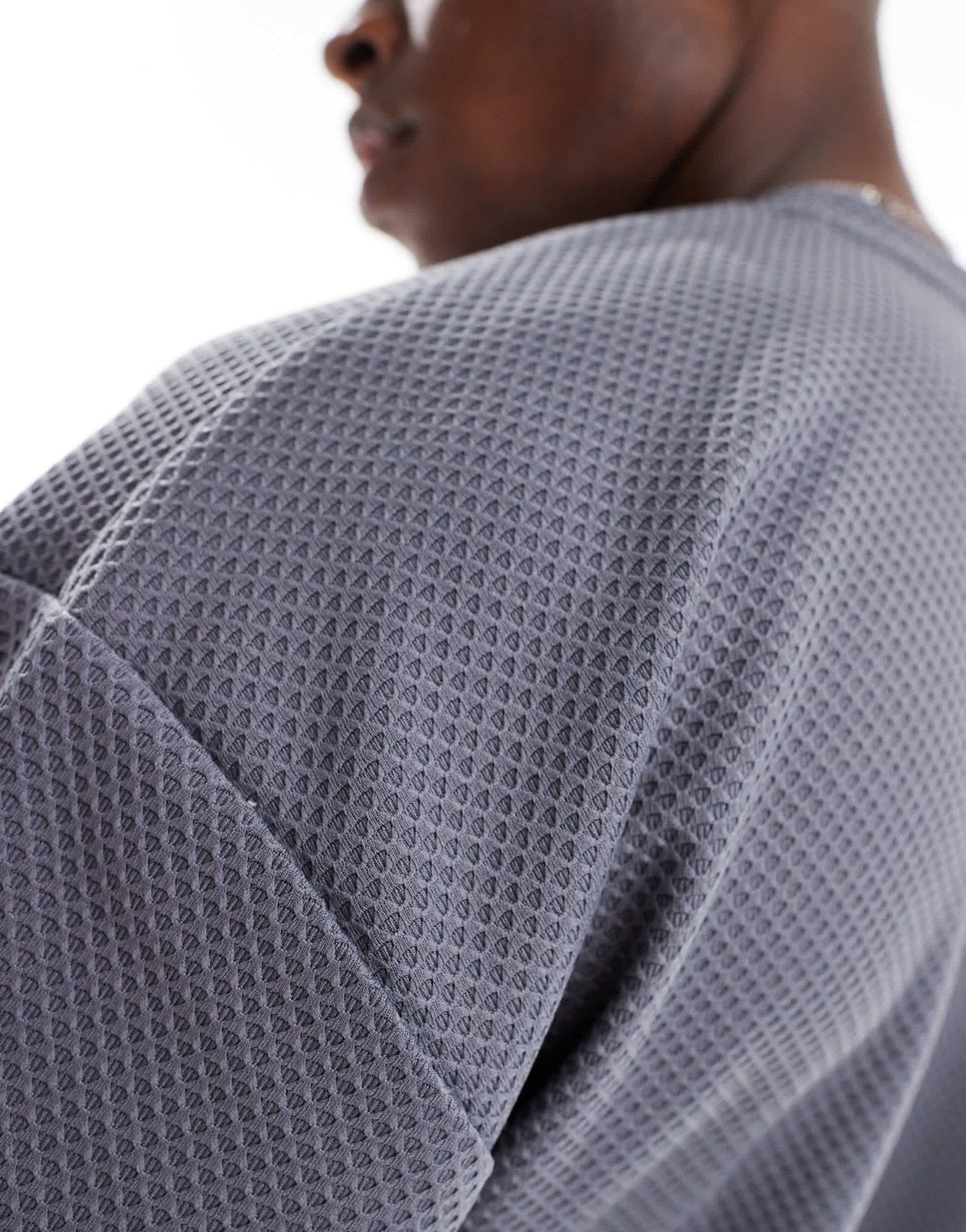 ASOS DESIGN co - ord oversized boxy t-shirt with heavyweight waffle texture in beige - ASOS Sample Sale EU Store