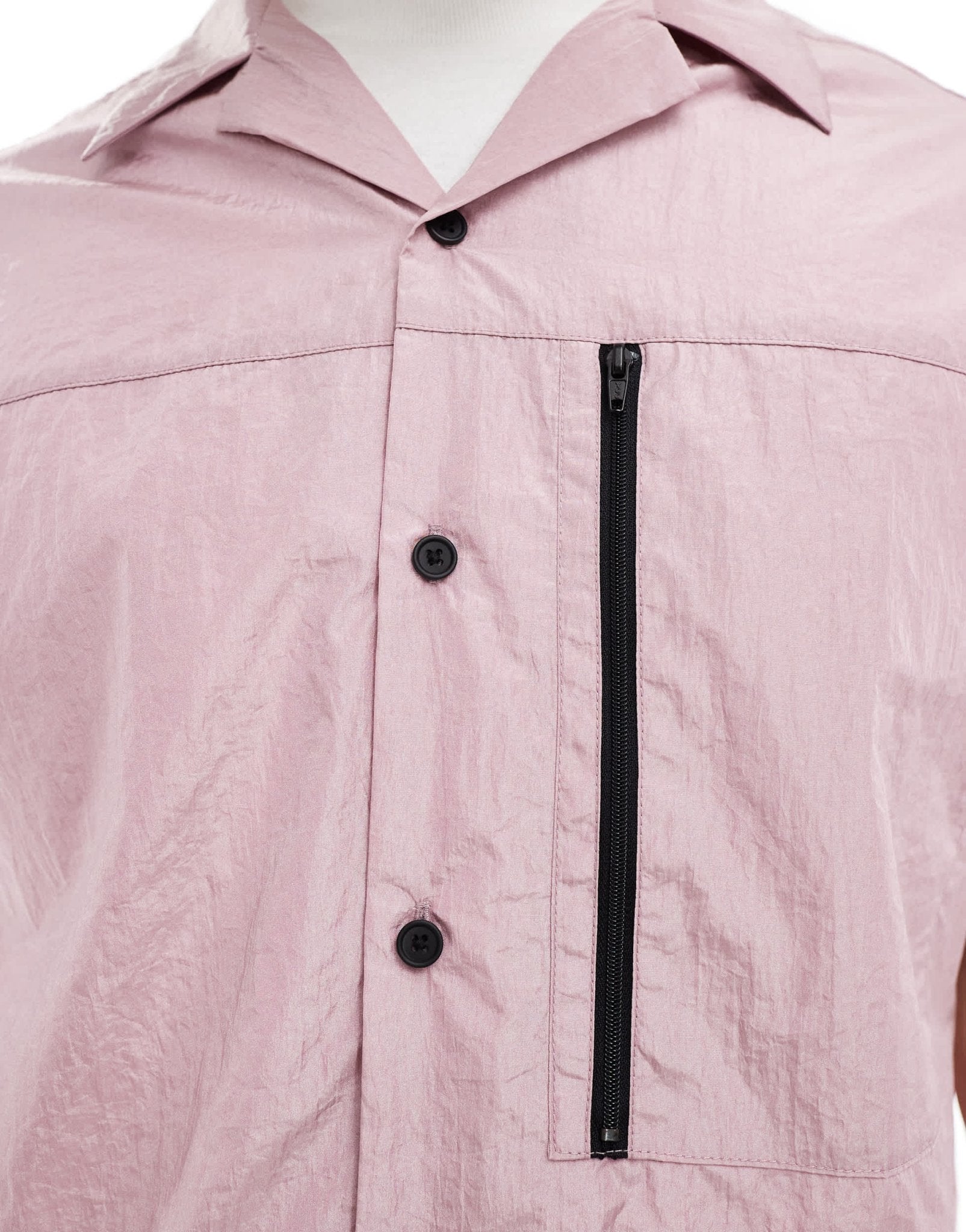 ASOS DESIGN co - ord short sleeve boxy oversized revere utility shirt in dusty pink - ASOS Sample Sale EU Store