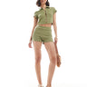 Shorts micro texturés coordonnés ASOS DESIGN en olive