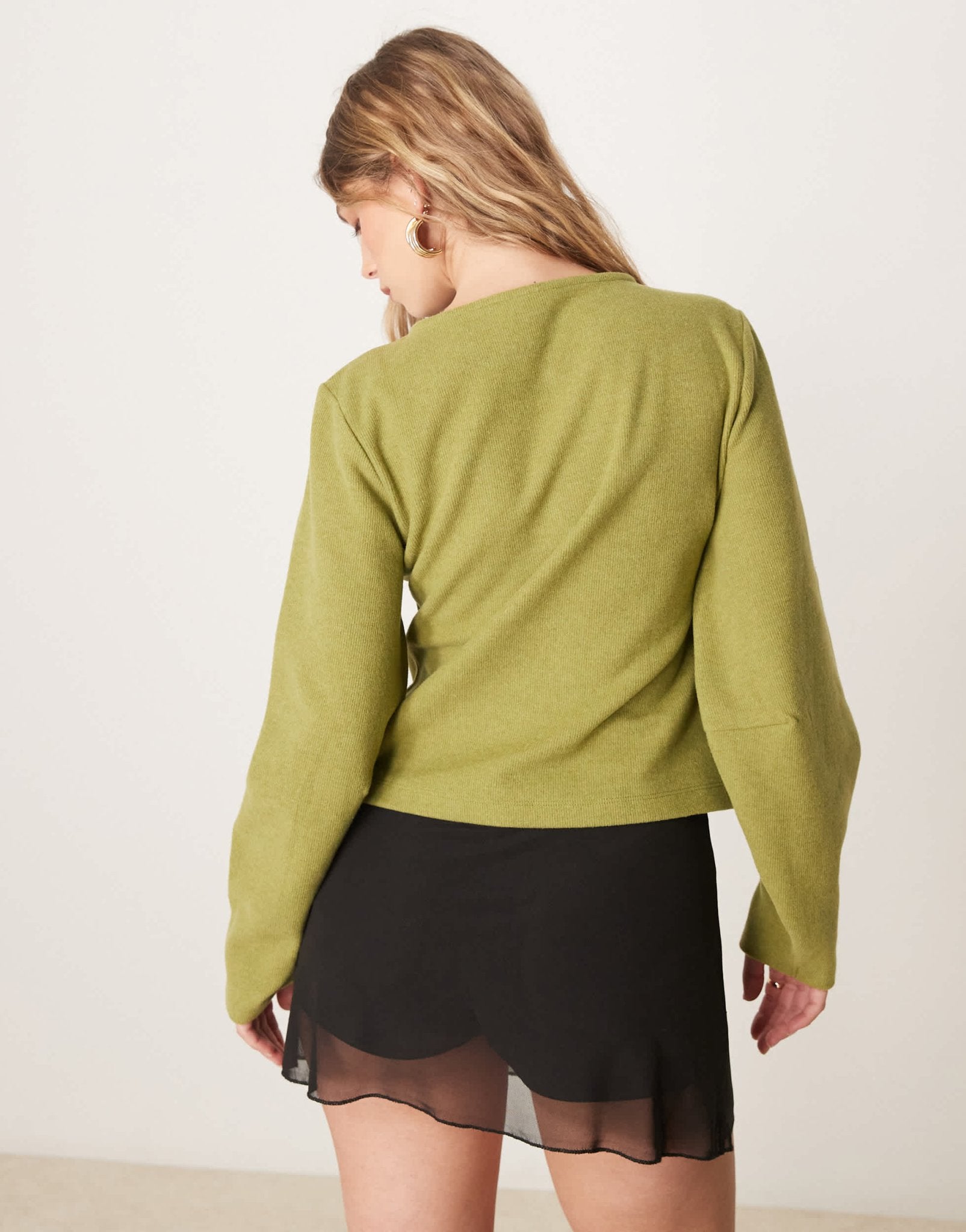 ASOS DESIGN cocoon super soft cardigan in olive - ASOS Sample Sale EU Store