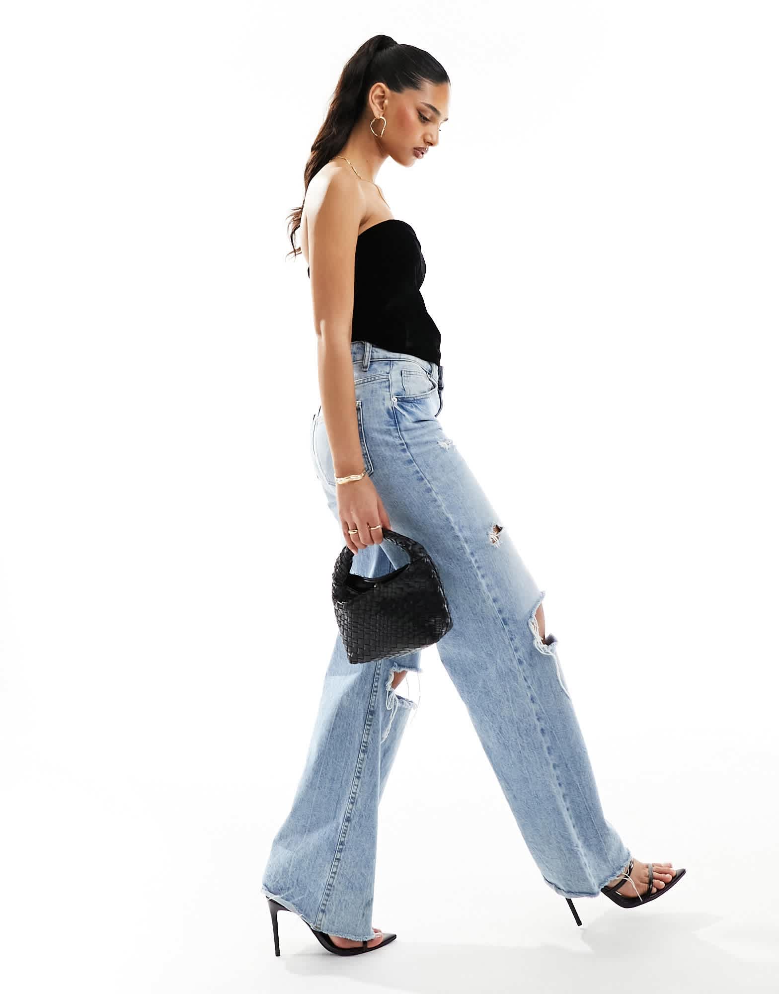 ASOS DESIGN corset bandeau in black velvet - ASOS Sample Sale EU Store
