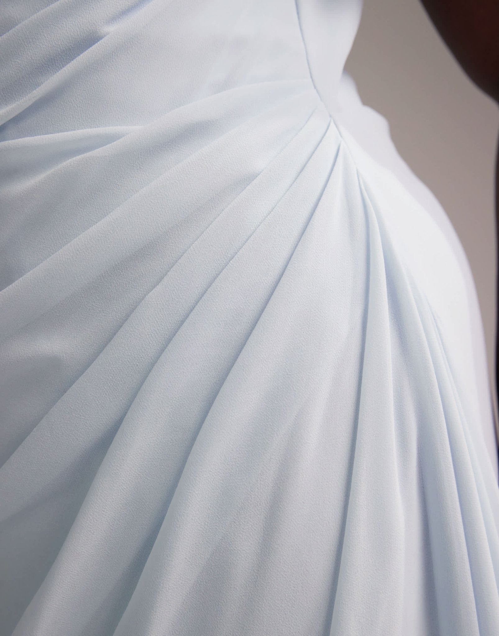 ASOS DESIGN Curve Bridesmaids draped bardot midaxi dress in light blue - ASOS Sample Sale EU Store