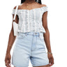 ASOS DESIGN denim dad short in light wash blue