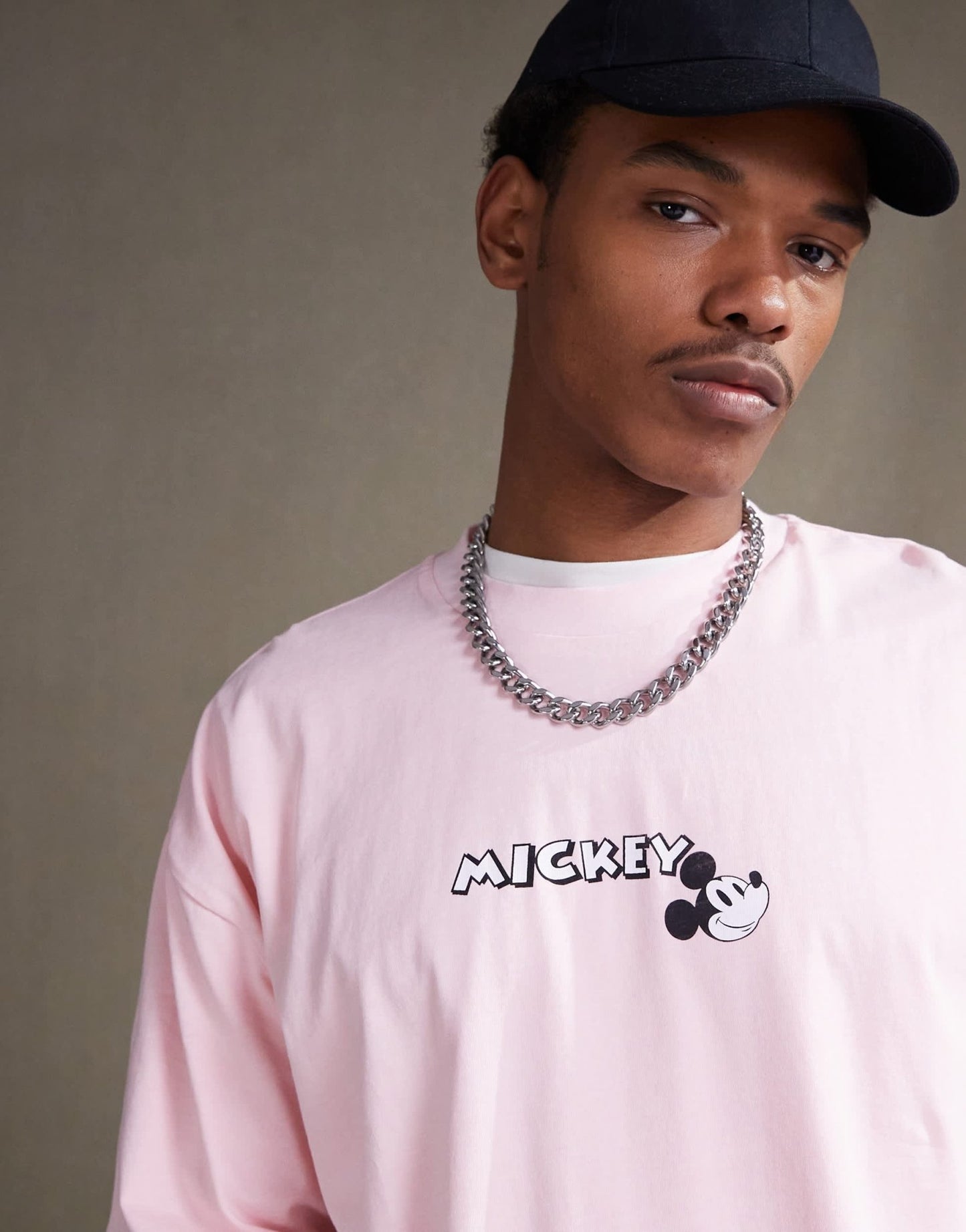ASOS DESIGN Disney unisex oversized t-shirt with Mickey Mouse prints in washed pink - ASOS Sample Sale EU Store