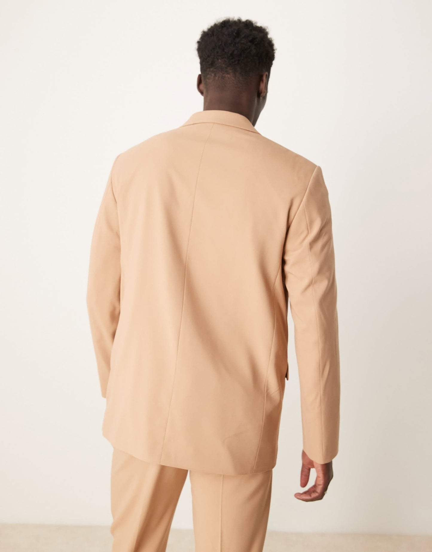 ASOS DESIGN double breasted relaxed suit jacket in camel - ASOS Sample Sale EU Store