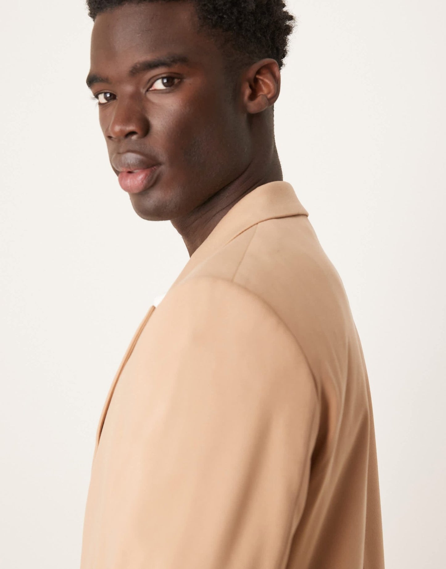 ASOS DESIGN double breasted relaxed suit jacket in camel - ASOS Sample Sale EU Store