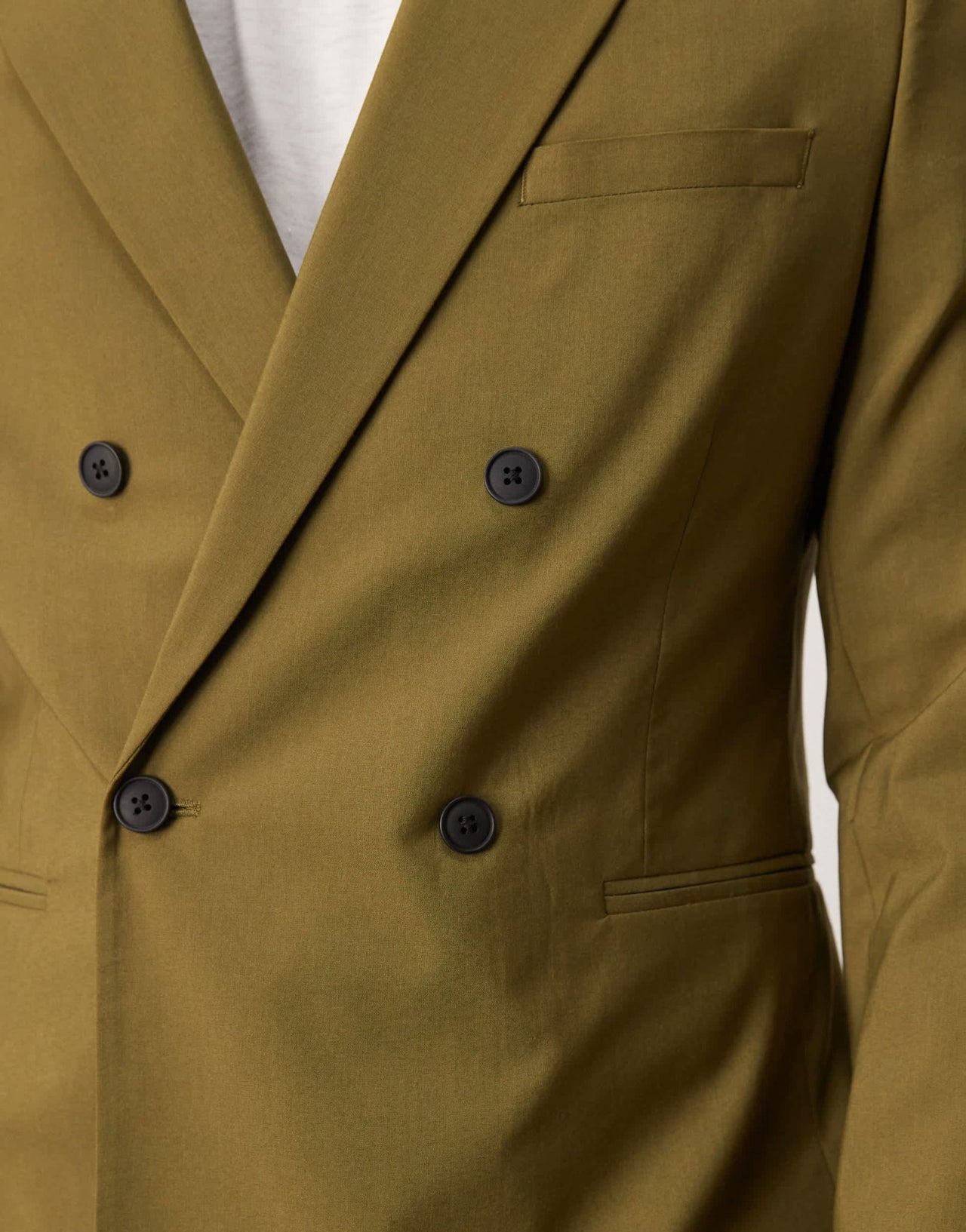 ASOS DESIGN double breasted slim suit jacket in olive green - MGREEN - ASOS Sample Sale EU Store