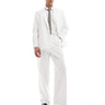 ASOS DESIGN double breasted suit jacket in white