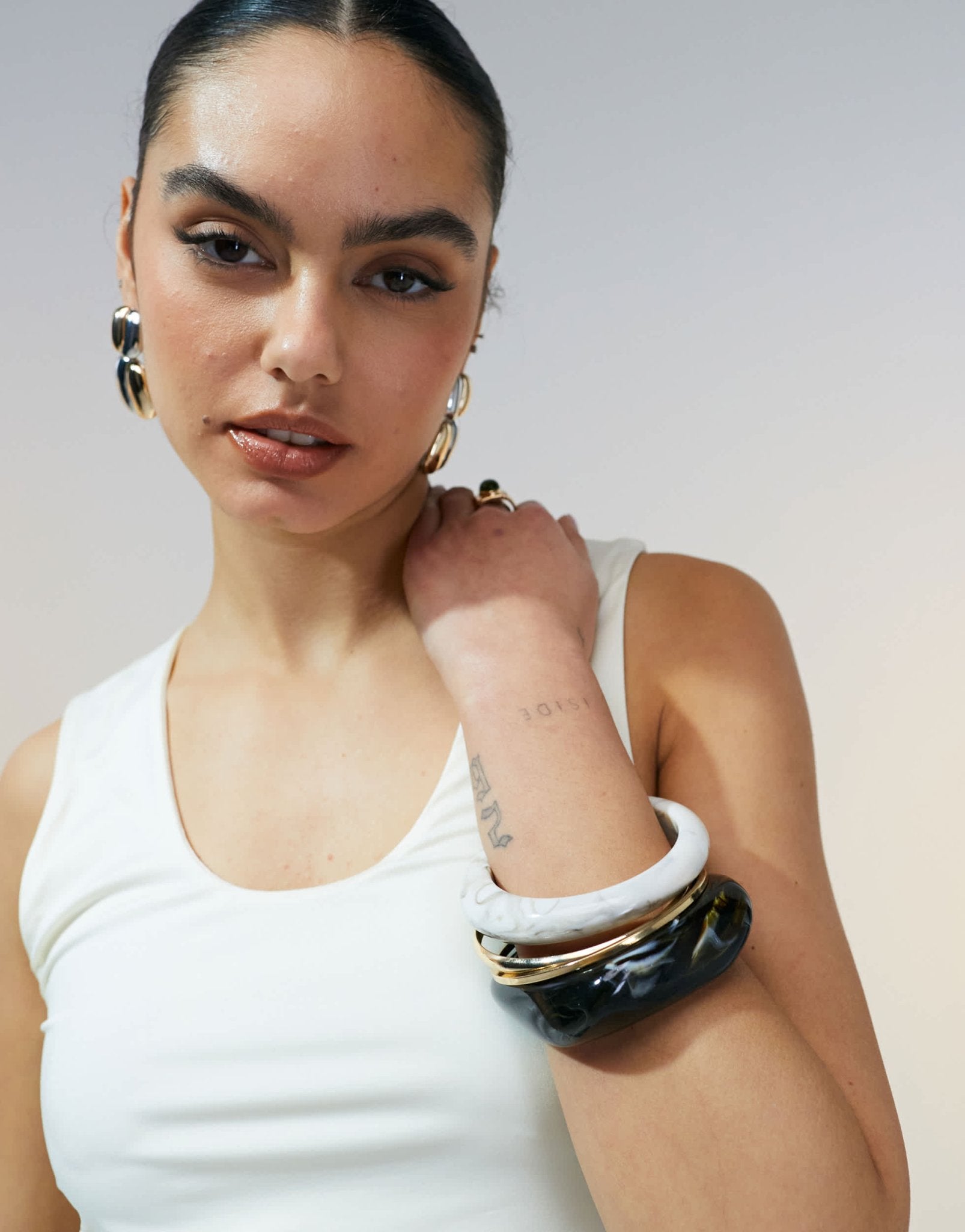 ASOS DESIGN double layer scoop neck vest in cream - ASOS Sample Sale EU Store