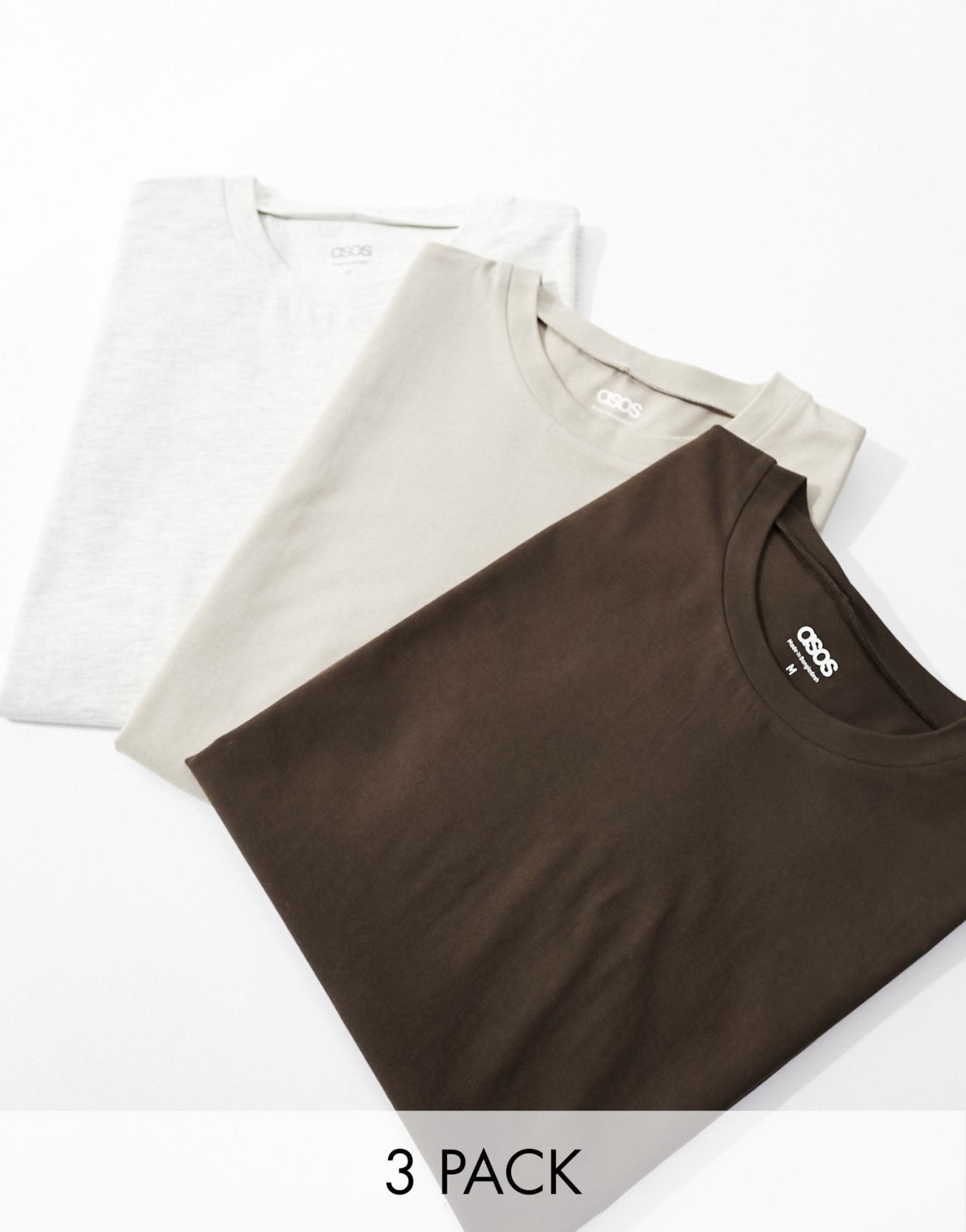 ASOS DESIGN essential 3 pack relaxed t-shirts in multiple colours - ASOS Sample Sale EU Store
