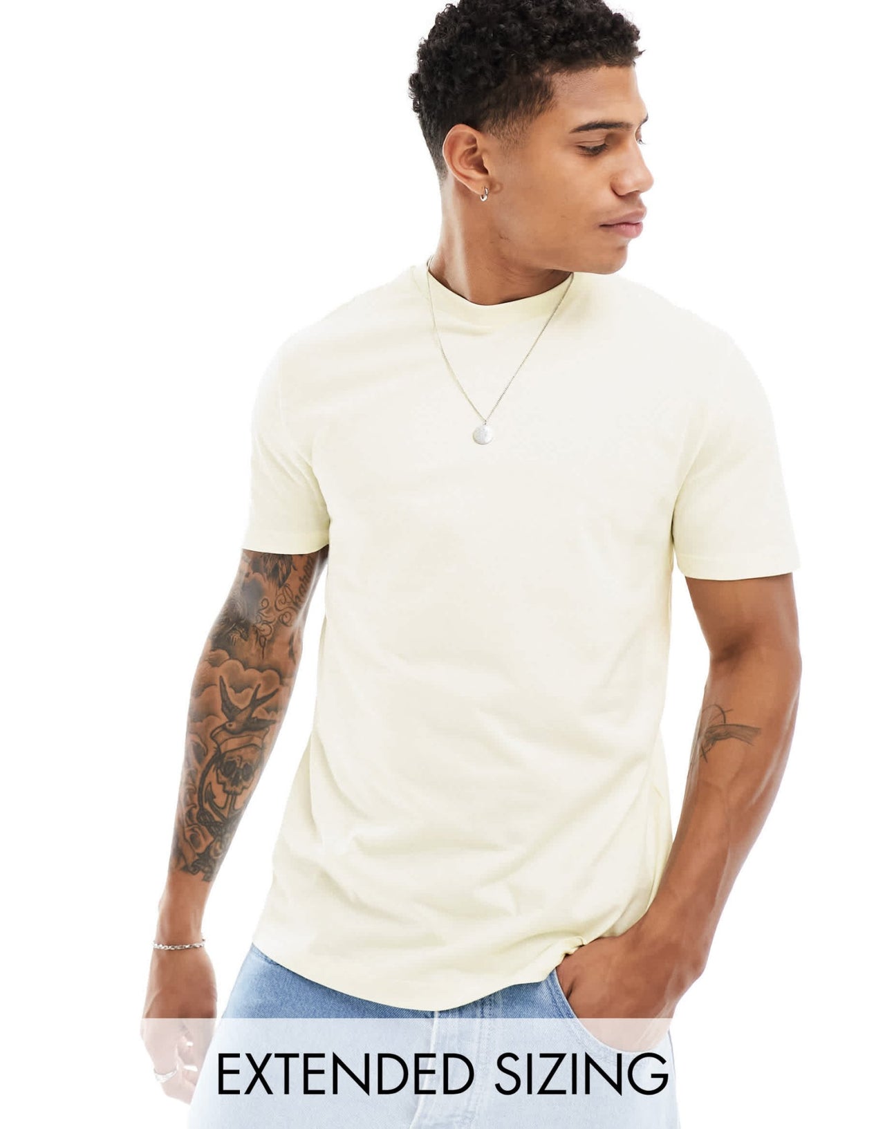 ASOS DESIGN essential crew neck t-shirt in ecru - ASOS Sample Sale EU Store