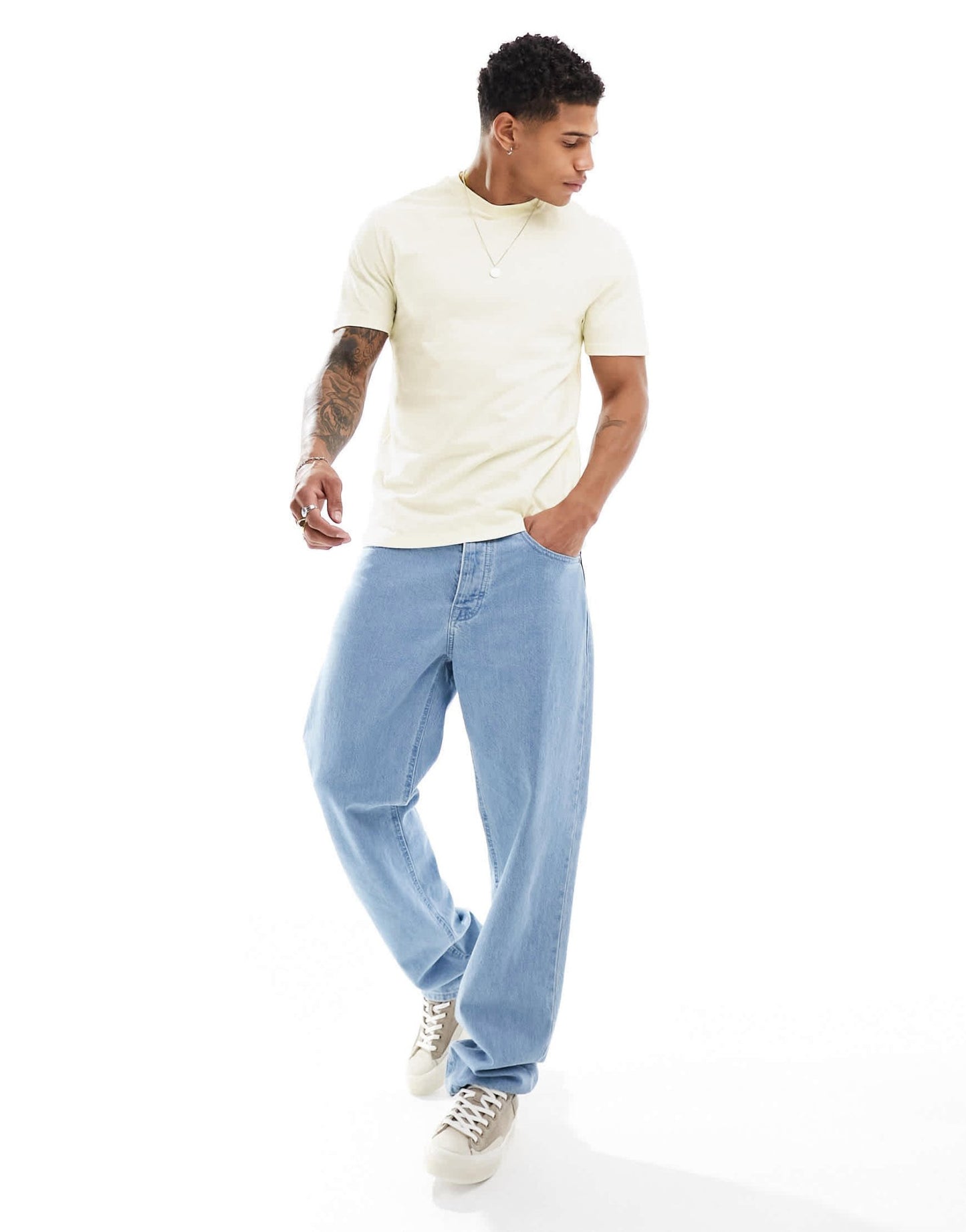 ASOS DESIGN essential crew neck t-shirt in ecru - ASOS Sample Sale EU Store