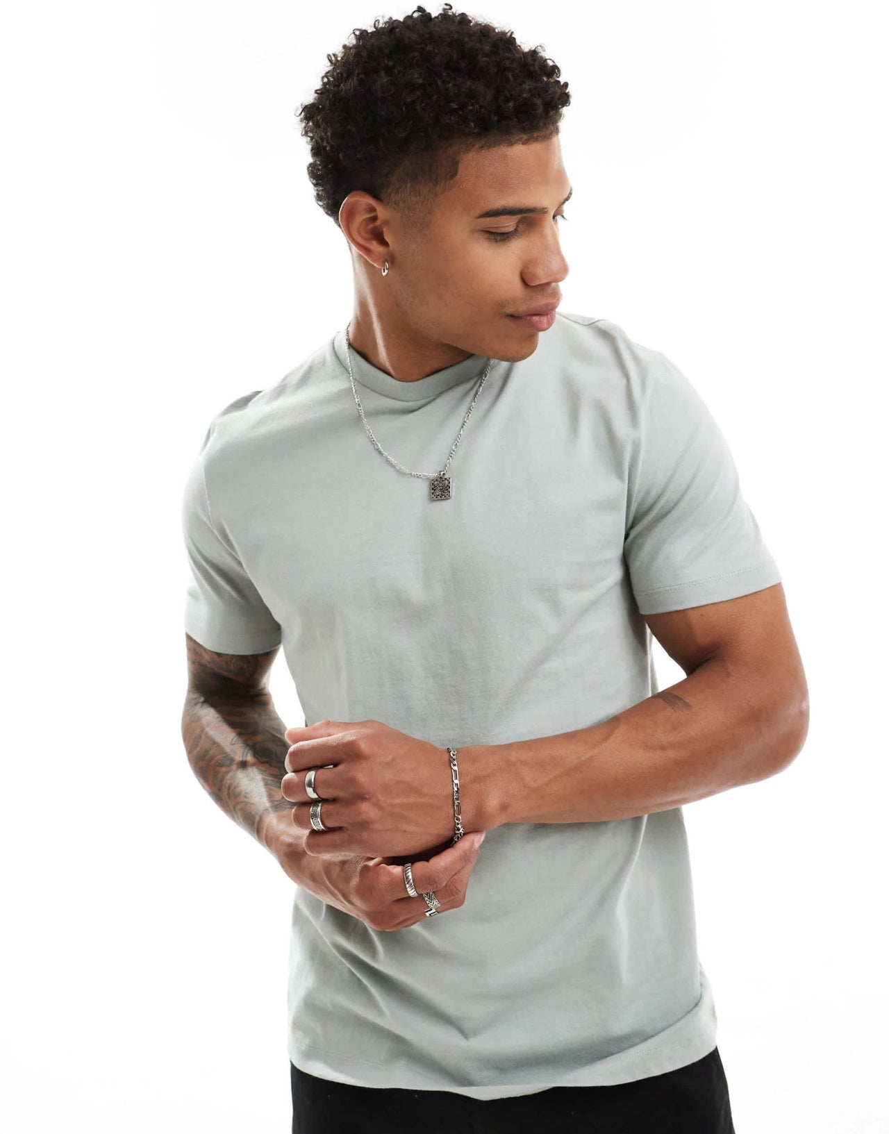 ASOS DESIGN essential crew neck t-shirt in light green - ASOS Sample Sale EU Store